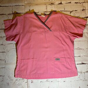 Women's Scrub Top - Izzy Brand - Pink -Medium